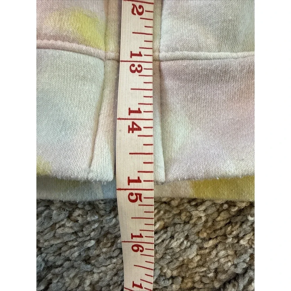 Nike Kids Tie Dye Hoodie Sweatshirt Lilac Yellow Pullover Logo‎ Size XS